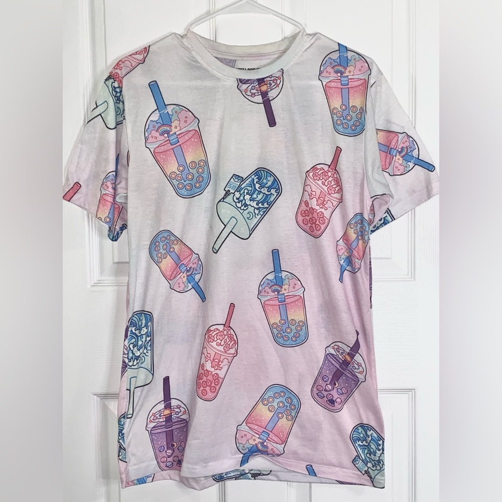 Cute boba tea graphic tee